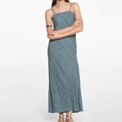 Vestido largo estampado