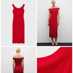 Vestido largo hombros descubiertos