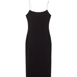 Vestido largo poliamida tirantes finos