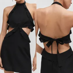 Vestido lino aberturas