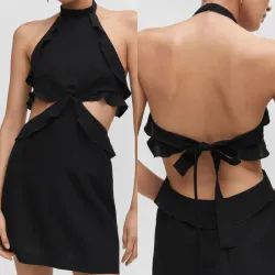 Vestido lino aberturas