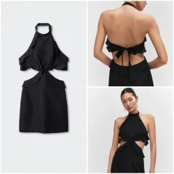 Vestido lino aberturas