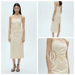 Vestido mezcla lino