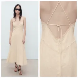 Vestido midi bordado