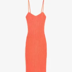 Vestido midi de canale