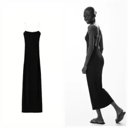 Vestido midi espalda descubierta