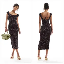 Vestido midi floreado