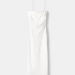Vestido midi tirantes finos 
