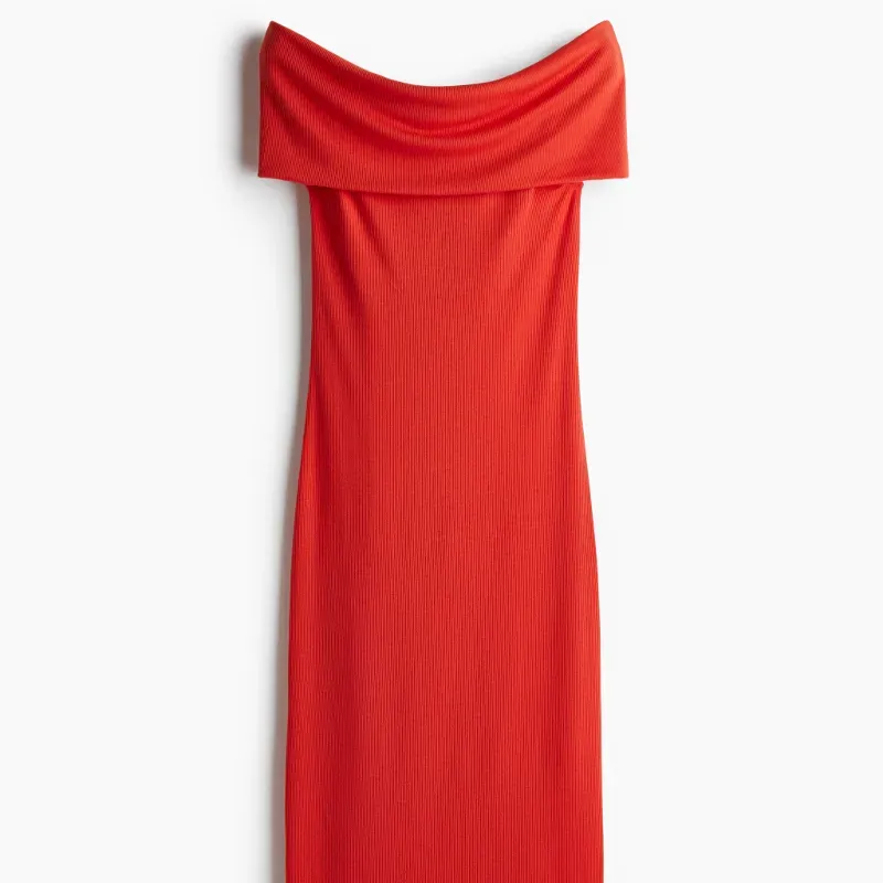 Vestido off the shoulder