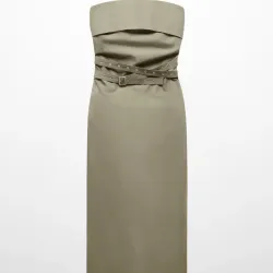 Vestido palabra de honor cinturón