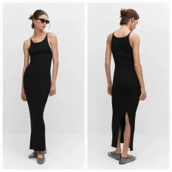 Vestido punto abertura