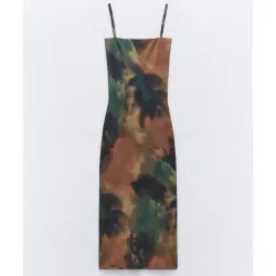 Vestido punto estampado 