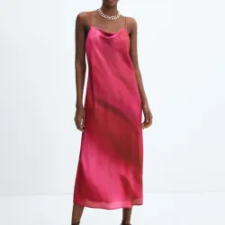 Vestido satinado degradado