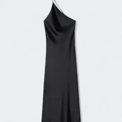 Vestido satinado espalda abierta
