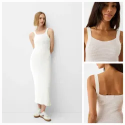 Vestido tejido blanco