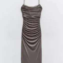 VESTIDO TUL DRAPEADO