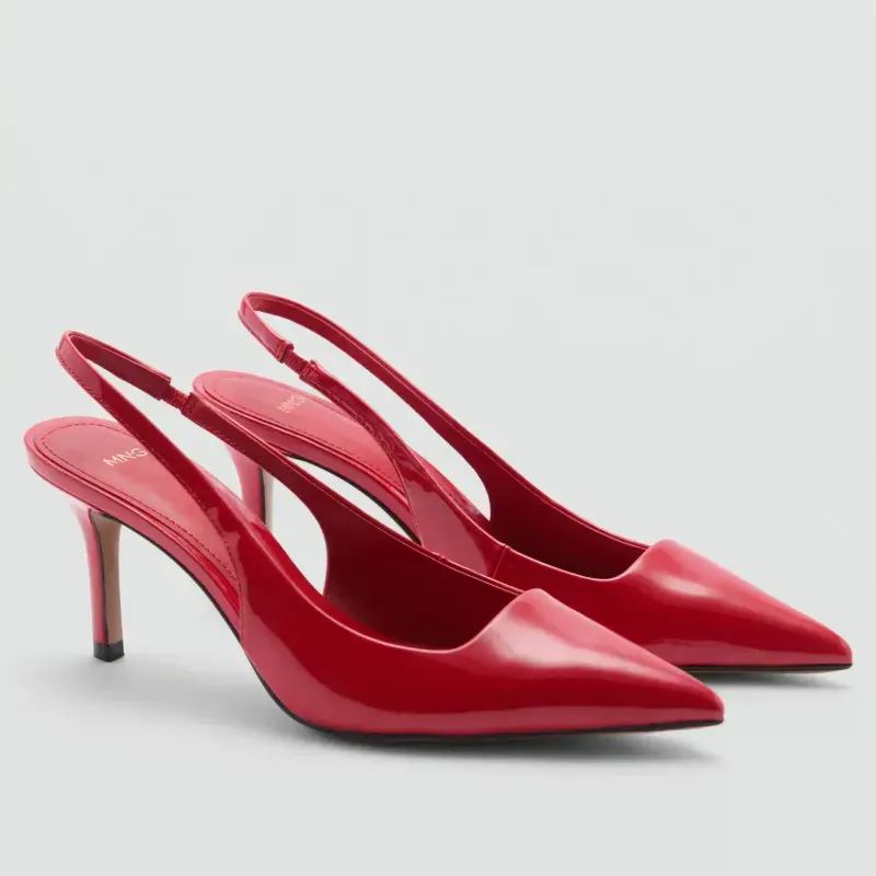 Zapato tacón efecto charol