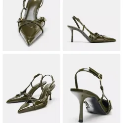ZAPATO TACÓN TIRAS HEBILLA