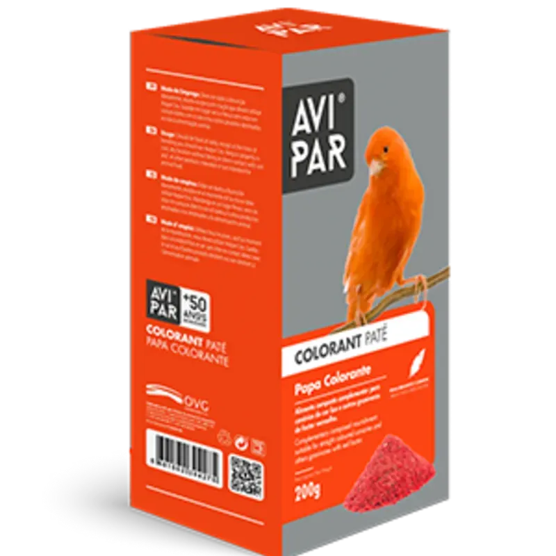 PATÉ COLORANTE. Alimento para aves