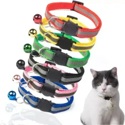 Collar de reflexión para gatos, collar reflectante para mascotas