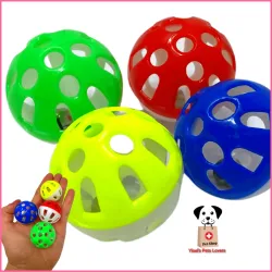 Pelotas con cascabel para mascotas, pelotas de juguete para perros chiquitos, pelotas de juguete para gatos