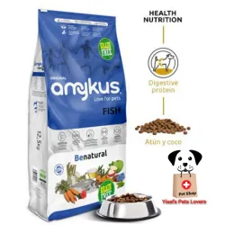 Pienso para perros AMYKUS G. FREE TUNA & COCONUT (Atún y Coco) 3kg