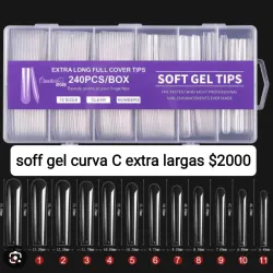 Caja de 240 uñas soff gel xxl 
