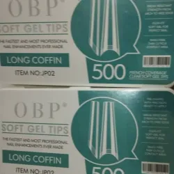 Caja de 500 extensiones soff gel coffin 