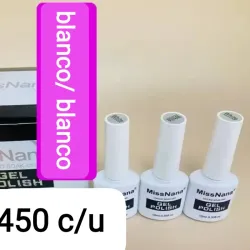 Esmalte semipermanente blanco Mis Nana 