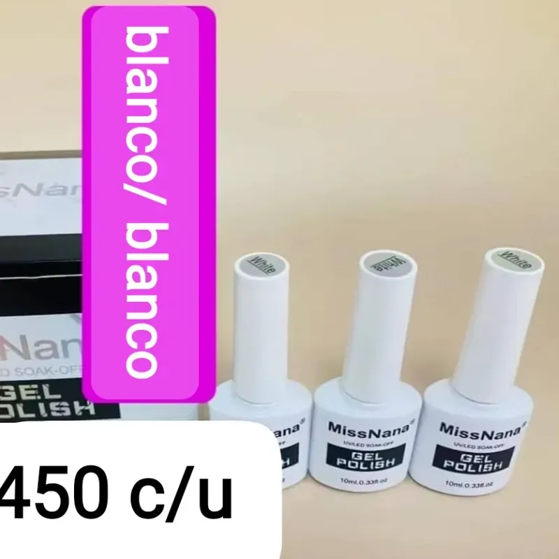 Esmalte semipermanente blanco Mis Nana 