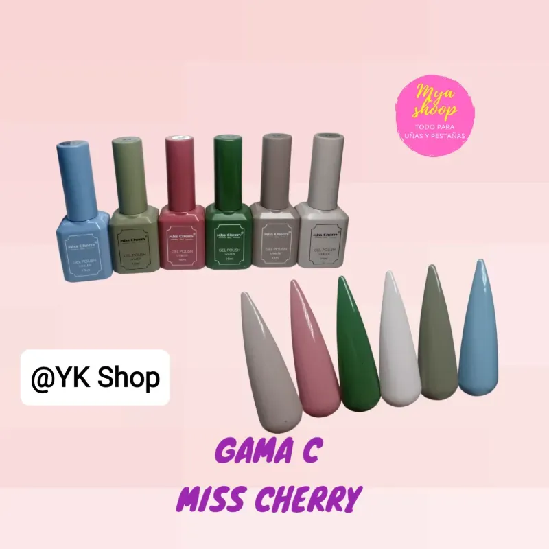 Esmaltes semipermanente miss cherry 15 ml