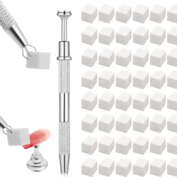 Juego de gancho metálico con esponjas para difuminar