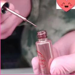 Liner metálico rosado