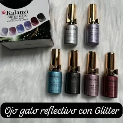 Ojo de gato con glitter 