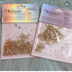 Paquete de piedras mixtas doradas 
