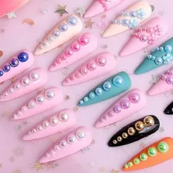 Paquetico de medias perlas de colores