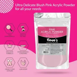 Polvo acrílico Nena's rosado (por onza 350, la bolsa sellada 5600)