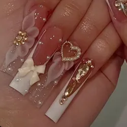 Acrílico en uñas extra largas