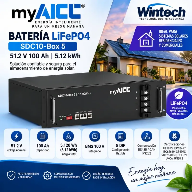 Batería Inteligente myAICC 51,2 V x 100 Ah