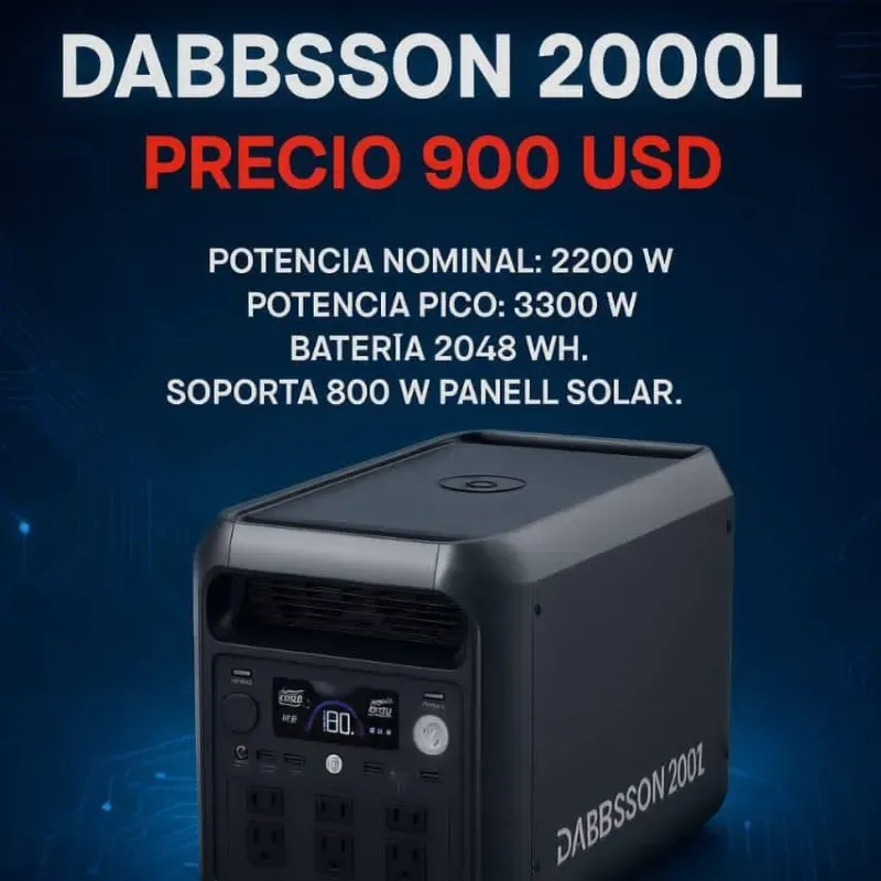 Estación Portátil DABBSSON 2000L 