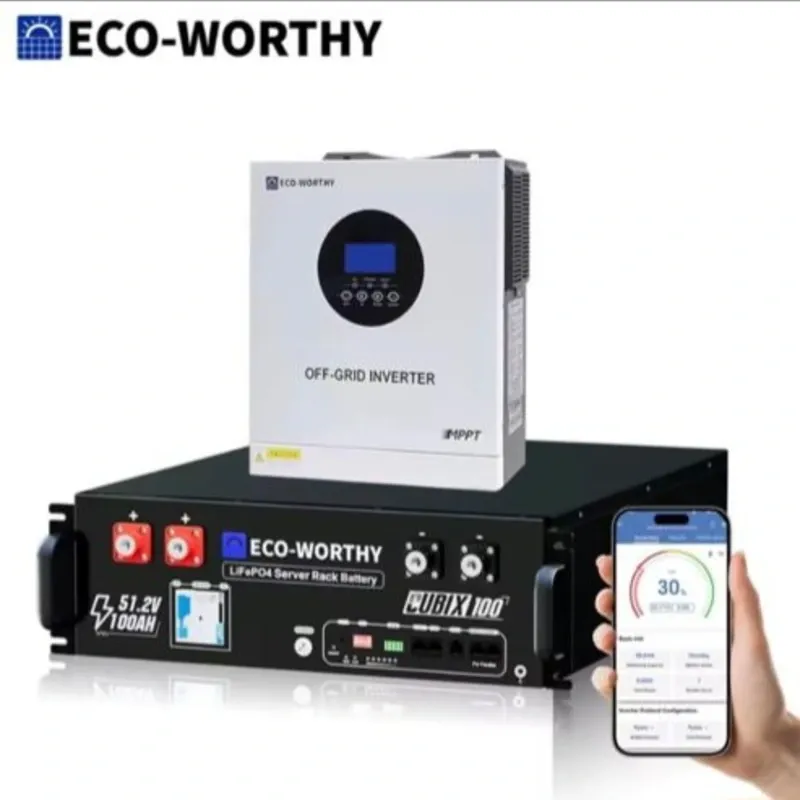 Inversor 5kw + Batería 5kwh ECO-WORTHY