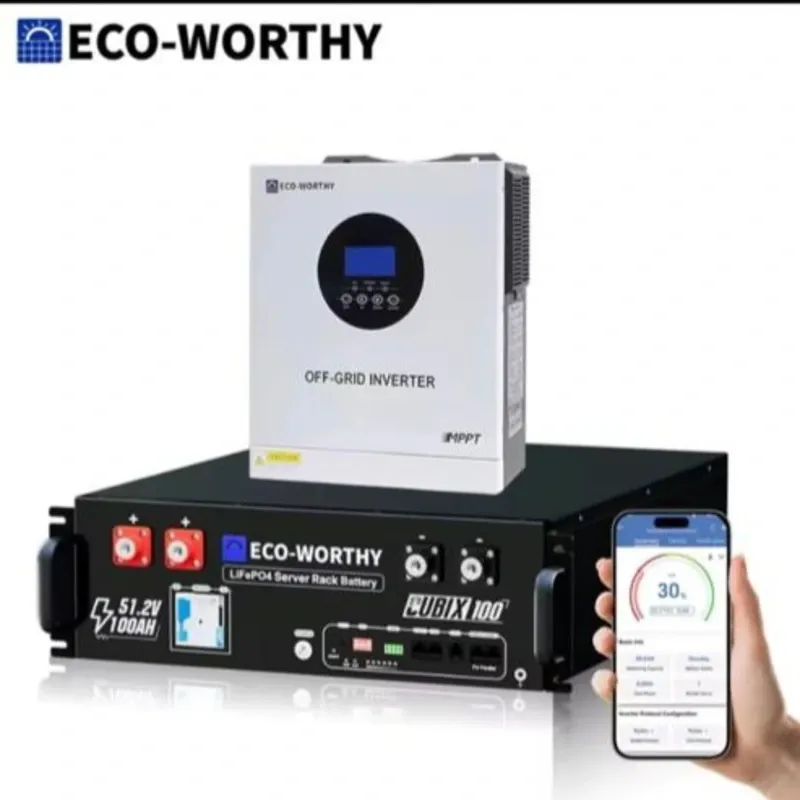 Inversor 5kw + Batería 5kwh ECO-WORTHY