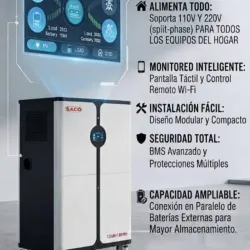 Inversor SACO 12KW + Batería SACO 16KWh