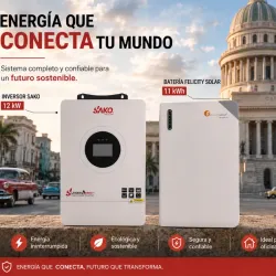 Inversor Sako 12 kw, Bateria Must 10 kwh