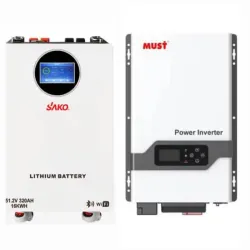 Inversor Solar MUST de 6000W + Batería SAKO 16000Wh