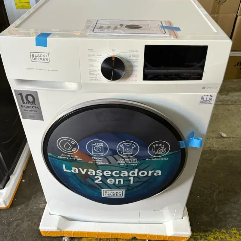 Lavadora Secadora al Vapor 12 KG  Black Decker 