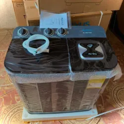 Lavadora Semiautomática Milexus negra 7kg