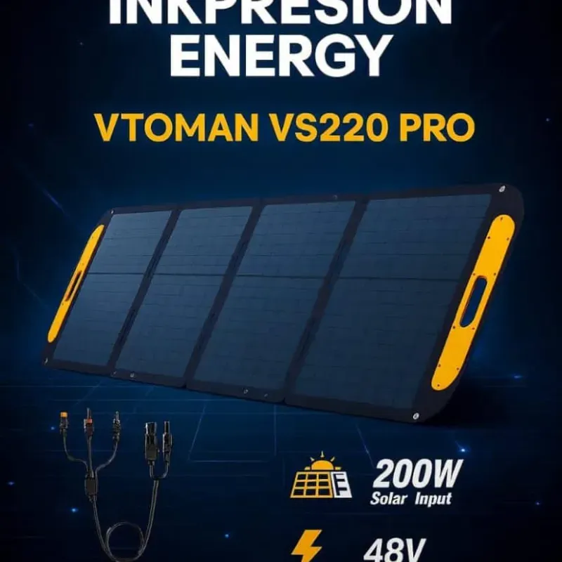 Panel solar 200 W, VTOMAN VS220 PRO