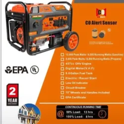 Planta Eléctrica Sigma 12000 W DUALFUEL 