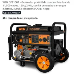 Planta eléctrica WEN 11000 W Dual Fuel 